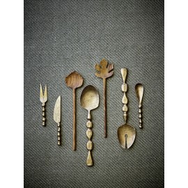 Couverts a salade metal laiton Bloomingville Edi