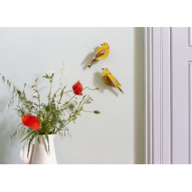 Oiseaux du jardin passereaux decoratifs Studio Roof Citrinella Pair