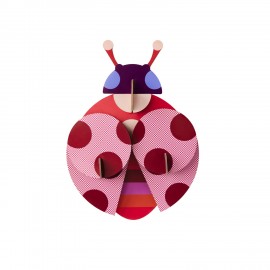 Coccinelle artistique murale carton recycle Studio Roof Dotted Lady
