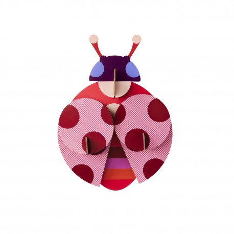 Coccinelle artistique murale carton recycle Studio Roof Dotted Lady