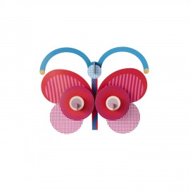 Papillon artistique mural carton recycle Studio Roof Stripy Butterfly