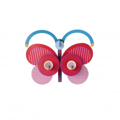Papillon artistique mural carton recycle Studio Roof Stripy Butterfly
