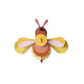 Abeille artistique murale carton recycle Studio Roof Candy Bee
