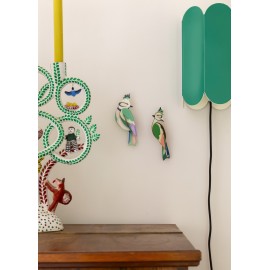 Oiseaux de jardin 3D décoratifs carton Studio Roof Forest Crests