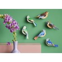Oiseaux de jardin 3D carton decoratifs Studio Roof Forest Crests