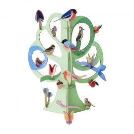 Arbre decoratif en carton recycle 3d Studio Roof Singing Tree