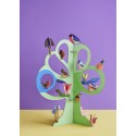 Arbre decoratif en carton recycle 3d Studio Roof Singing Tree