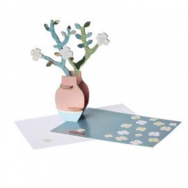 Petit bouquet décoratif carton Pop Out Card Van Gogh Almond Blossom