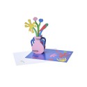 Mini bouquet fleurs carton pop out card Studio Roof Matisse Paper Bloom