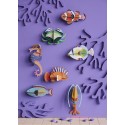 Decoration murale carton recycle poisson Studio Roof Lagoon Triggerfish