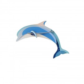 Decoration murale carton recycle poisson dauphin Studio Roof Dolphin