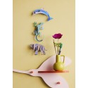 Decoration murale carton recycle poisson dauphin Studio Roof Dolphin