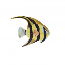 Decoration murale carton recycle poisson Studio Roof Angelfish