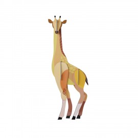 Decoration murale girafe Carton recycle Studio Roof Tall Giraffe