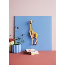 Décoration murale girafe Carton recycle Studio Roof Tall Giraffe