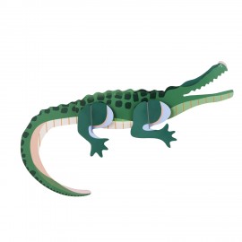 Decoration murale animal crocodile carton Studio Roof Tall Crocodile