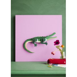 Décoration murale crocodile carton Studio Roof Tall Crocodile