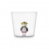Verre a eau petit oiseau hibou Ichendorf Milano