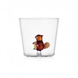 Verre a eau petit animal castor Ichendorf Milano Woodland Tales