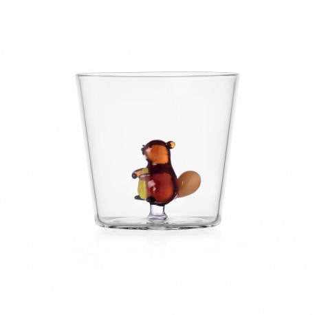 Verre a eau petit animal castor Ichendorf Milano Woodland Tales