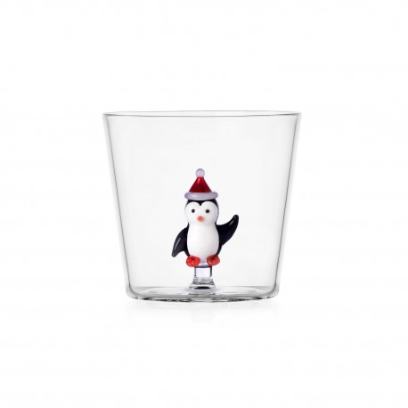 Verre a eau penguin noel Ichendorf Milano Christmas Tales