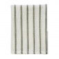 Torchon de cuisine raye coton fil d argent Madam Stoltz