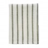Torchon de cuisine raye coton fil d argent Madam Stoltz