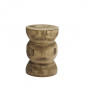 Tabouret bois brut sculpté Madam Stoltz