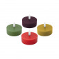Bougies chauffe plat led multicolores Rememeber Levi set de 4