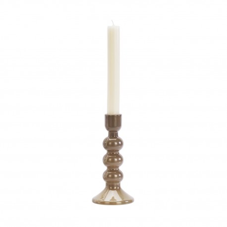 Bougeoir verre decoratif design organique Madam Stoltz