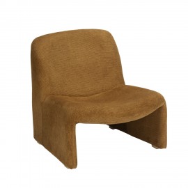 Fauteuil bas design retro velours Madam Stoltz
