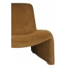 Fauteuil bas design retro velours Madam Stoltz