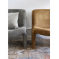 Fauteuil bas design retro velours Madam Stoltz