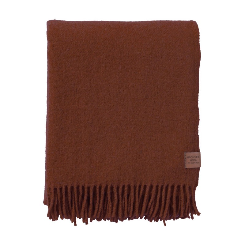 Plaid couleur laine recyclee Klippan True