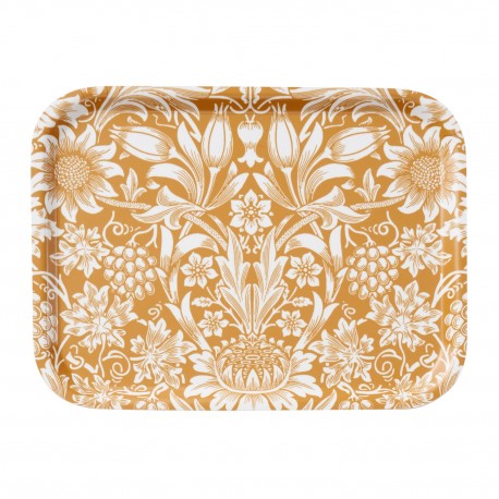 Petit plateau scandinave motif floral bois laminé Klippan Sunflower Petit plateau scandinave motif floral bois laminé Klippan Sunflower