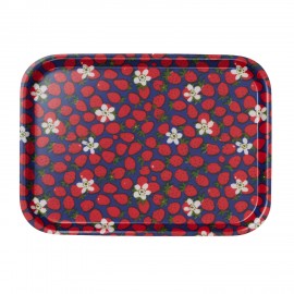 Petit plateau bois lamine Klippan Fraises des bois