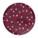 Plateau de service rond bois lamine Klippan Fraises des bois