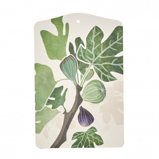 Planche a decouper imprime figues bois lamine Klippan