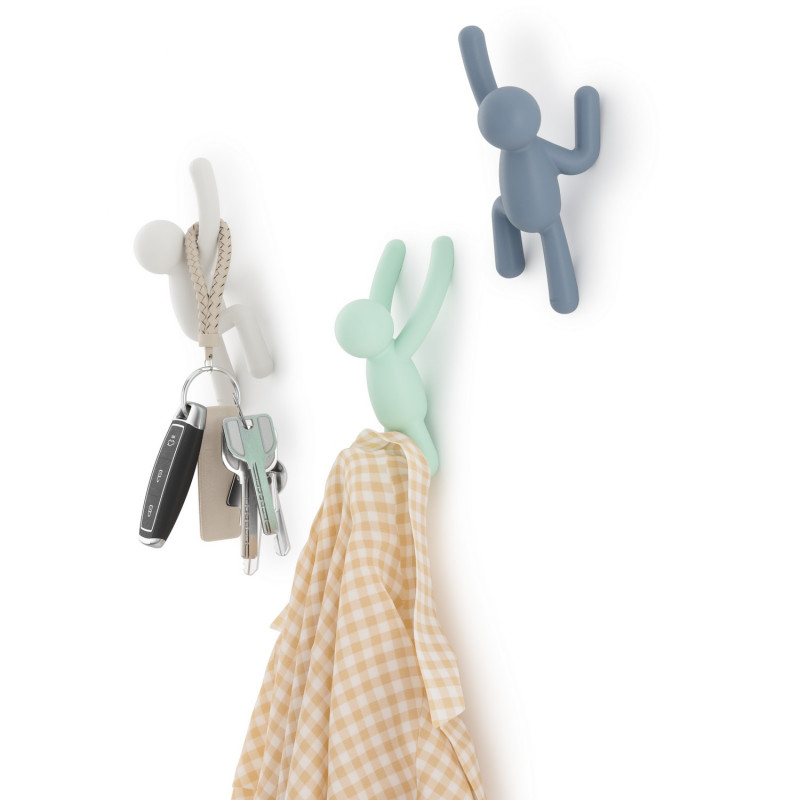 Pateres murales bohommes grimpant Umbra Buddy set de 3