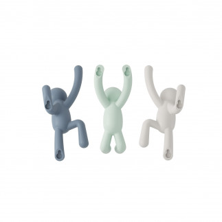 Pateres murales bohommes grimpant Umbra Buddy set de 3
