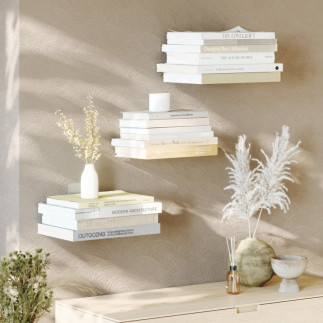 Set de 3 etageres murales invisibles umbra conceal