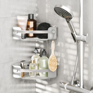 Etagere d angle douche design Umbra Flex