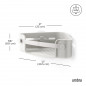 Etagere d angle douche design Umbra Flex