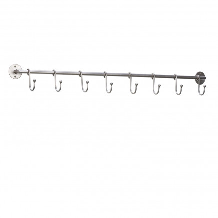 Portemanteau mural metal 8 pateres Madam Stoltz