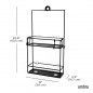 umbra 023461-040 cubiko etagere de douche noire design
