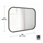 Miroir mural caoutchouc Umbra Hub Miroir mural caoutchouc Umbra Hub