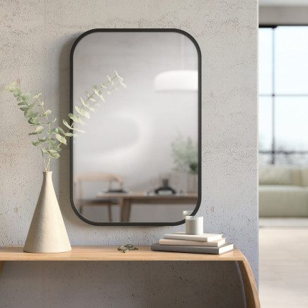 Miroir mural caoutchouc Umbra Hub