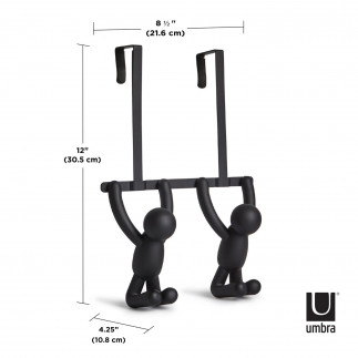 Patère double pour porte Umbra Buddy