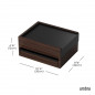 Coffret a bijoux chic boite rangement bois Umbra Stowit