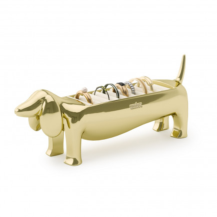 Porte bagues chien teckel range bagues metal Umbra